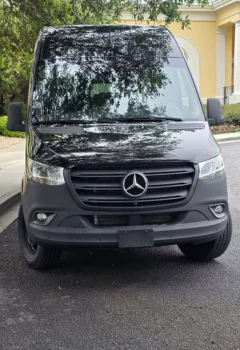 Black Mercedes Sprinter Van